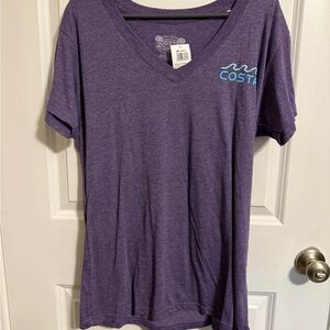 Costa Purple Fitted Short Sleeve Tee